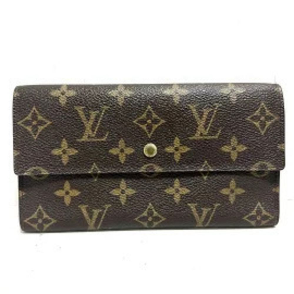 LOUIS VUITTON Portefeuille Tresor International Long Wallet Monogram Canvas